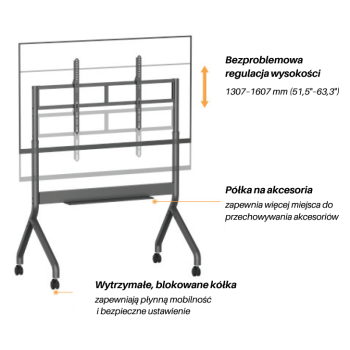 Elektryczny statyw mobilny TTF19S-69FW