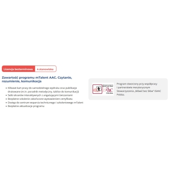 mTalent AAC. Czytanie, rozumienie, komunikacja